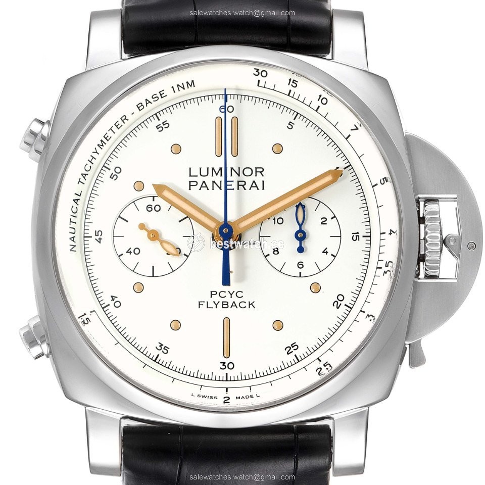 IMG_9085 Panerai Luminor 1950 3 Days Chrono Flyback Mens watch Unisex Automatic Steel PAM00654 Replica 2