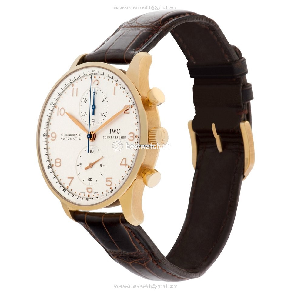 IWC Portuguese Chronograph Mens watch Unisex Automatic Rose gold IW371480 Replica 2
