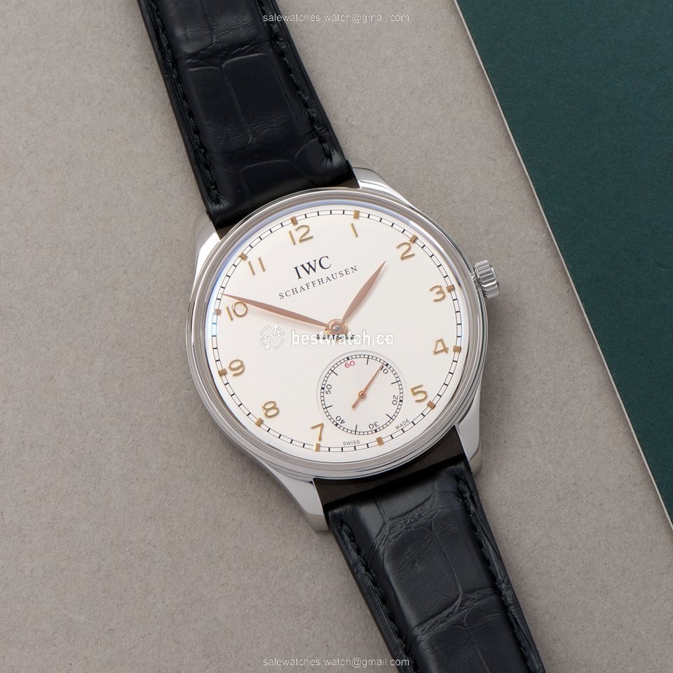 IWC Portuguese Hand-Wound Mens watch Unisex Manual winding Steel IW545408 Replica 2
