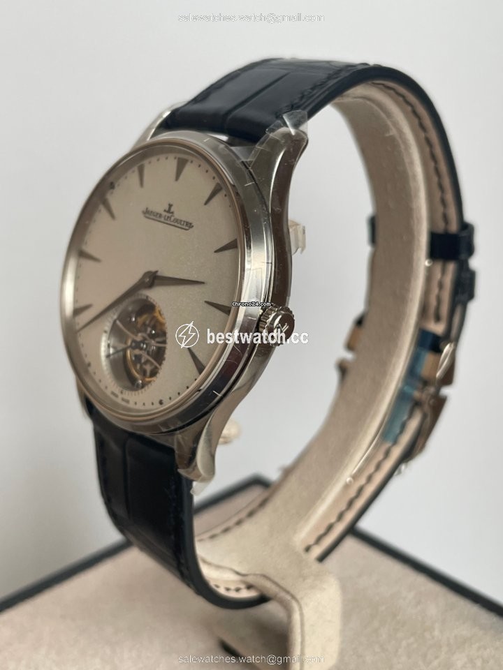 IMG_9085 Jaeger-LeCoultre Master Ultra Thin Tourbillion Mens watch Unisex Automatic White gold Q1323420 Replica 2