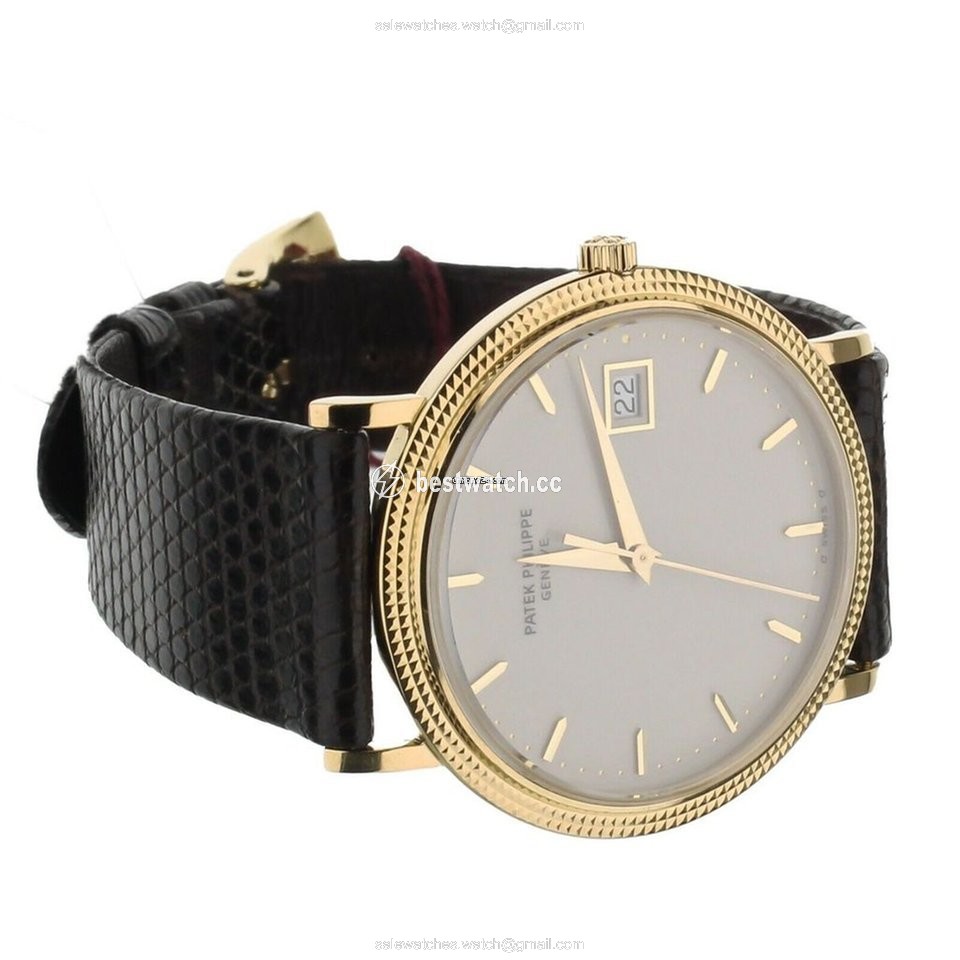 IMG_9085 Patek Philippe Calatrava Mens watch Unisex Quartz Yellow gold 3499J Replica 2