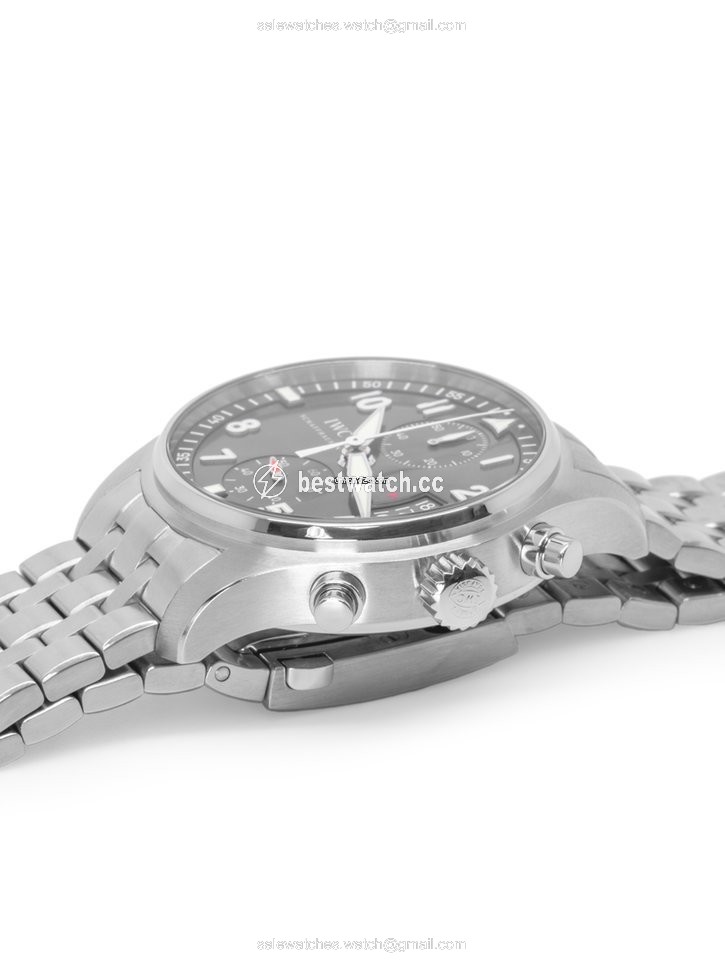 IMG_9085 IWC Pilot Spitfire Chronograph Mens watch Unisex Automatic Steel IW387804 Replica 2
