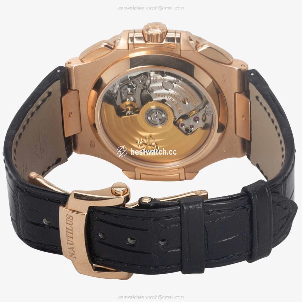 Patek Philippe Nautilus Mens watch Unisex Automatic Rose gold 5980 10R-010 Replica 2
