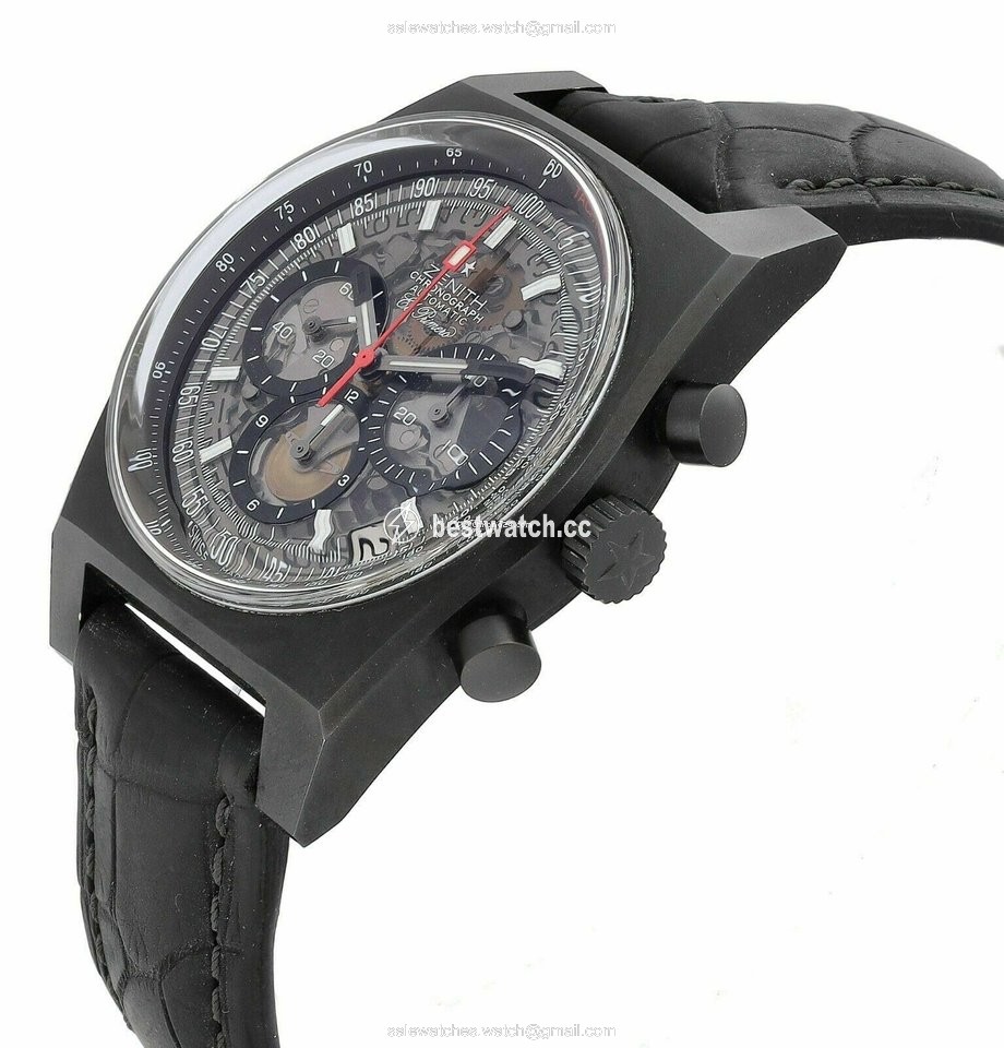 IMG_9085 Zenith El Primero New Vintage 1969 Automatic Titanium 96.1969.469 Replica 2