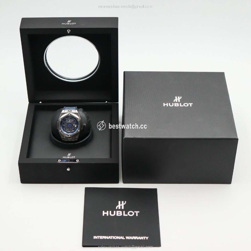 IMG_9085 Hublot Big Bang Sang Bleu Mens watch Unisex Automatic Titanium 415.NX.7179.VR.MXM18 Replica 2