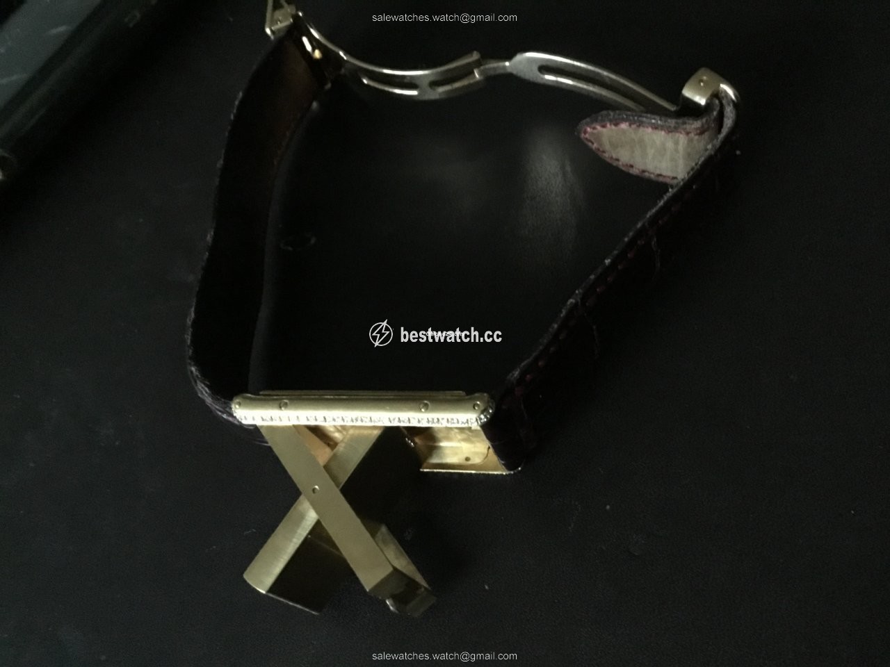 Cartier Mens watch Unisex Quartz Yellow gold 2480 Replica 2