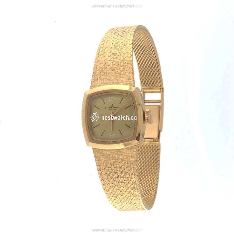 IMG_9085 Baume & Mercier Womens watch Manual winding Yellow gold baume & mercier gold 18k Ladies Replica 2