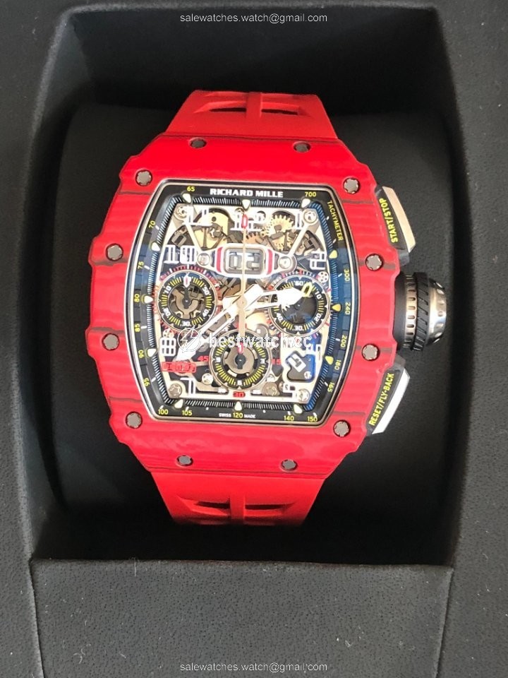 IMG_9085 Richard Mille RM 011 Mens watch Unisex Quartz Rm 11-03 Red Quartz Replica 2