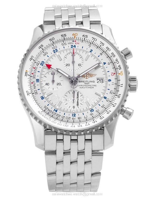 Breitling Navitimer World Mens watch Unisex Automatic Steel A2432212.G571.443A Replica 2