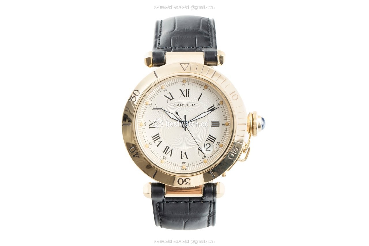 Cartier Pasha Mens watch Unisex Automatic Yellow gold 1027 Replica 2