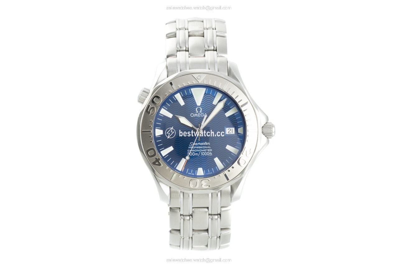 IMG_9085 Omega Seamaster Diver 300 M Mens watch Unisex Automatic Gold Steel 2255.80.00 Replica 2