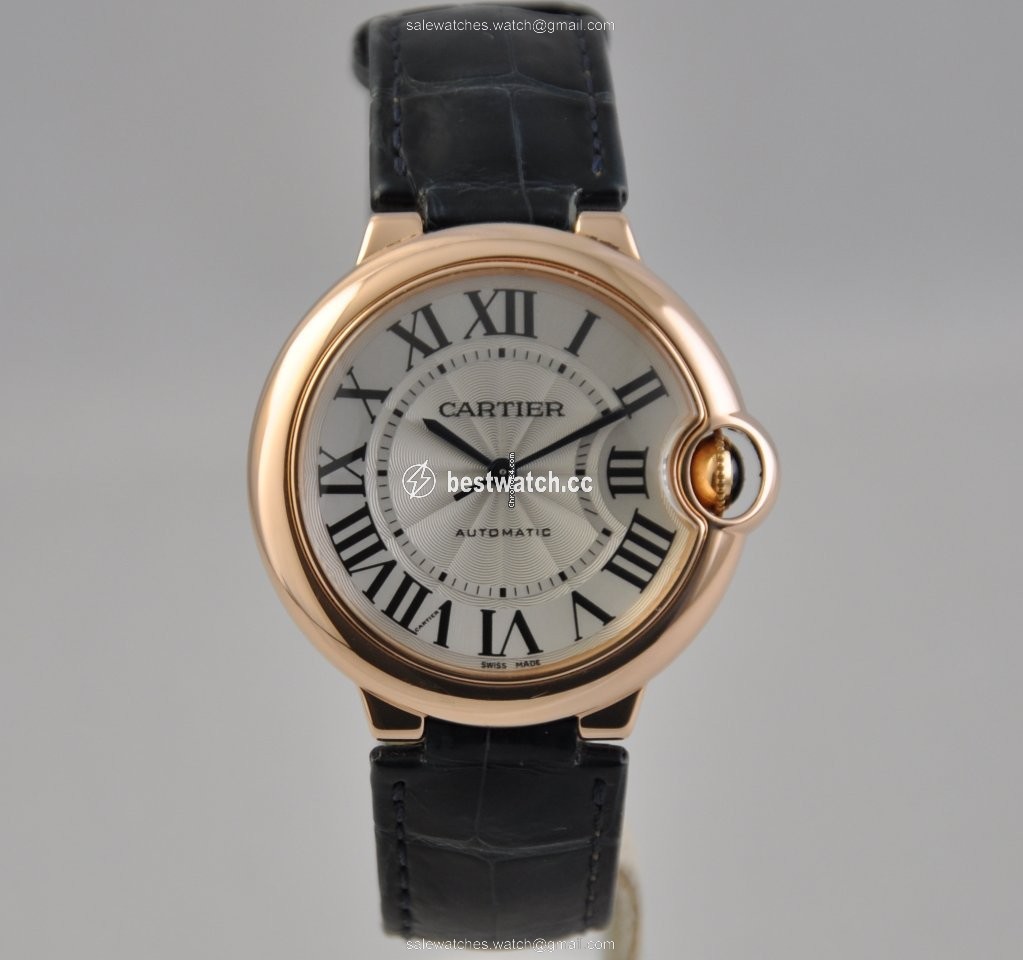 Cartier Ballon Bleu 36mm Mens watch Unisex Automatic Rose gold W6900456 Replica 2
