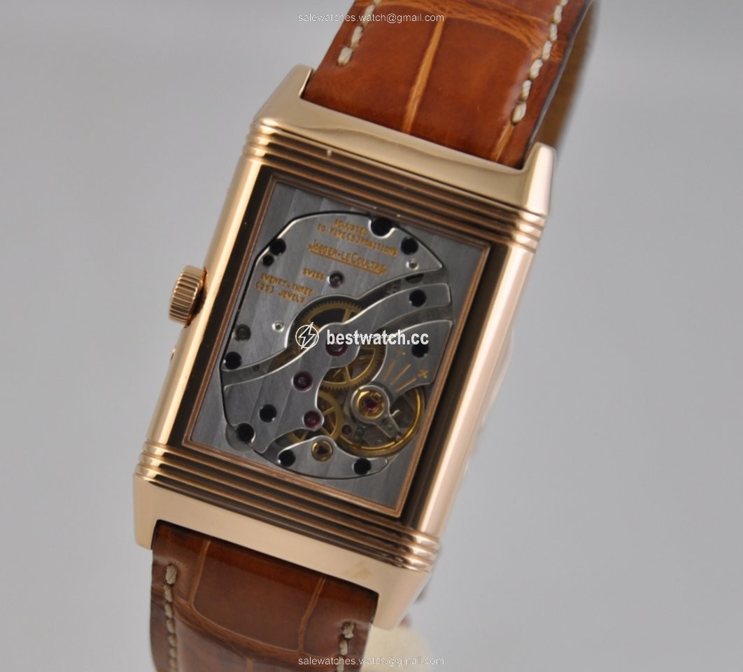 IMG_9085 Jaeger-LeCoultre Reverso Mens watch Unisex Manual winding Rose gold 270.2.63 Replica 2