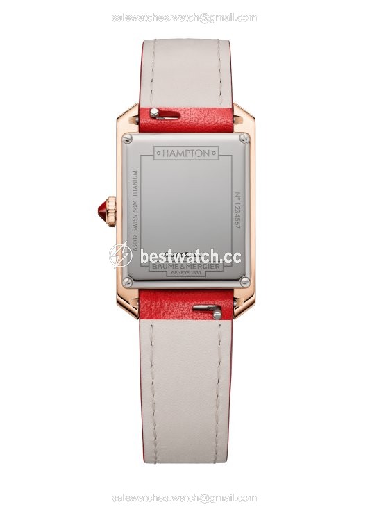 IMG_9085 Baume & Mercier Hampton Womens watch Quartz Rose gold M0A10628 Replica 2
