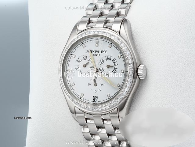 IMG_9085 Patek Philippe Annual Calendar Mens watch Unisex Automatic White gold 5037 Replica 2