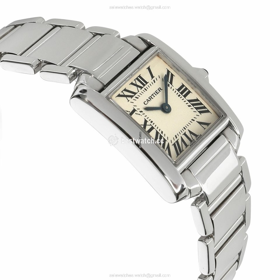 IMG_9085 Cartier Tank Francaise Womens watch Quartz White gold W50012S3 Replica 2