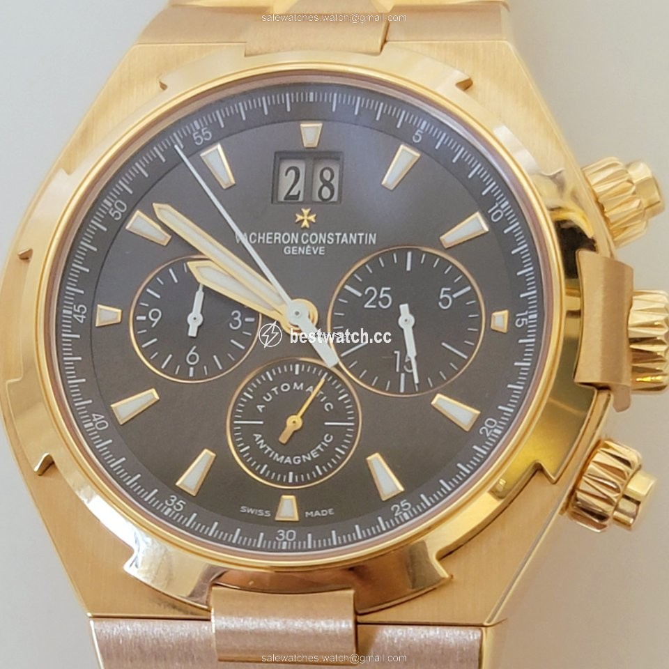 Vacheron Constantin Overseas Chronograph Mens watch Unisex Automatic Rose gold 49150 B01R-9338 Replica 2