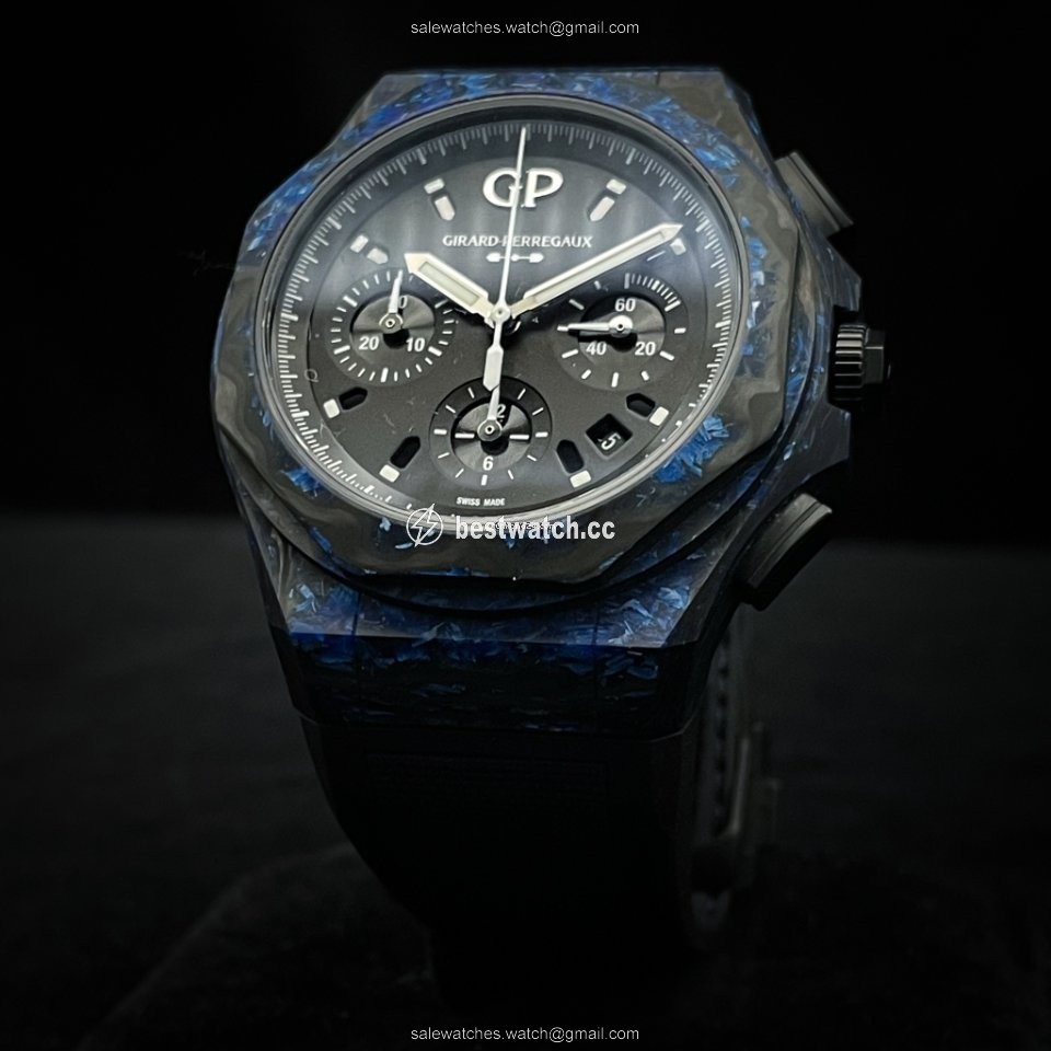 IMG_9085 Girard Perregaux Laureato Mens watch Unisex Automatic Carbon 81060-36-691-FH6A Replica 2