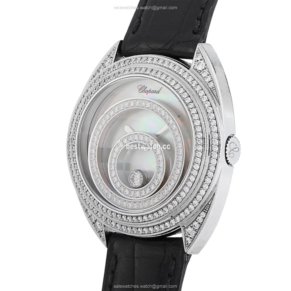 Chopard Happy Spirit Mens watch Unisex Quartz White gold 20 7061-20 Replica 2