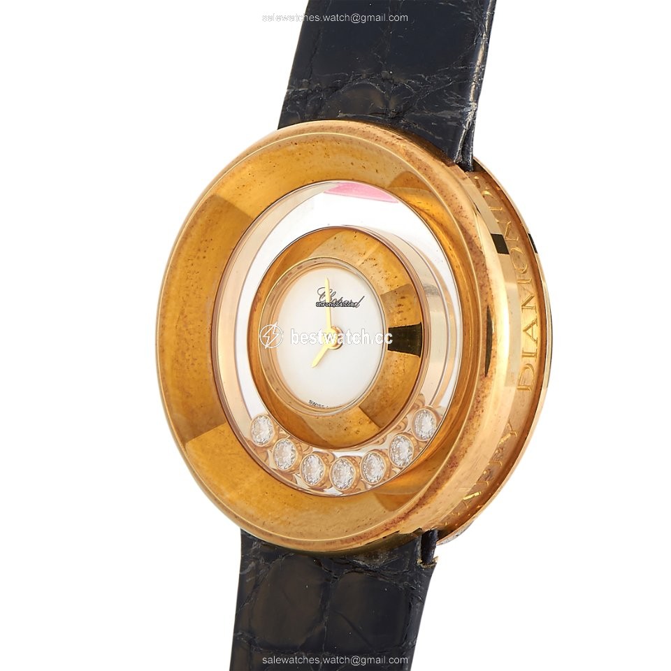 IMG_9085 Chopard Happy Diamonds Mens watch Unisex Quartz Yellow gold 20 6923 Replica 2