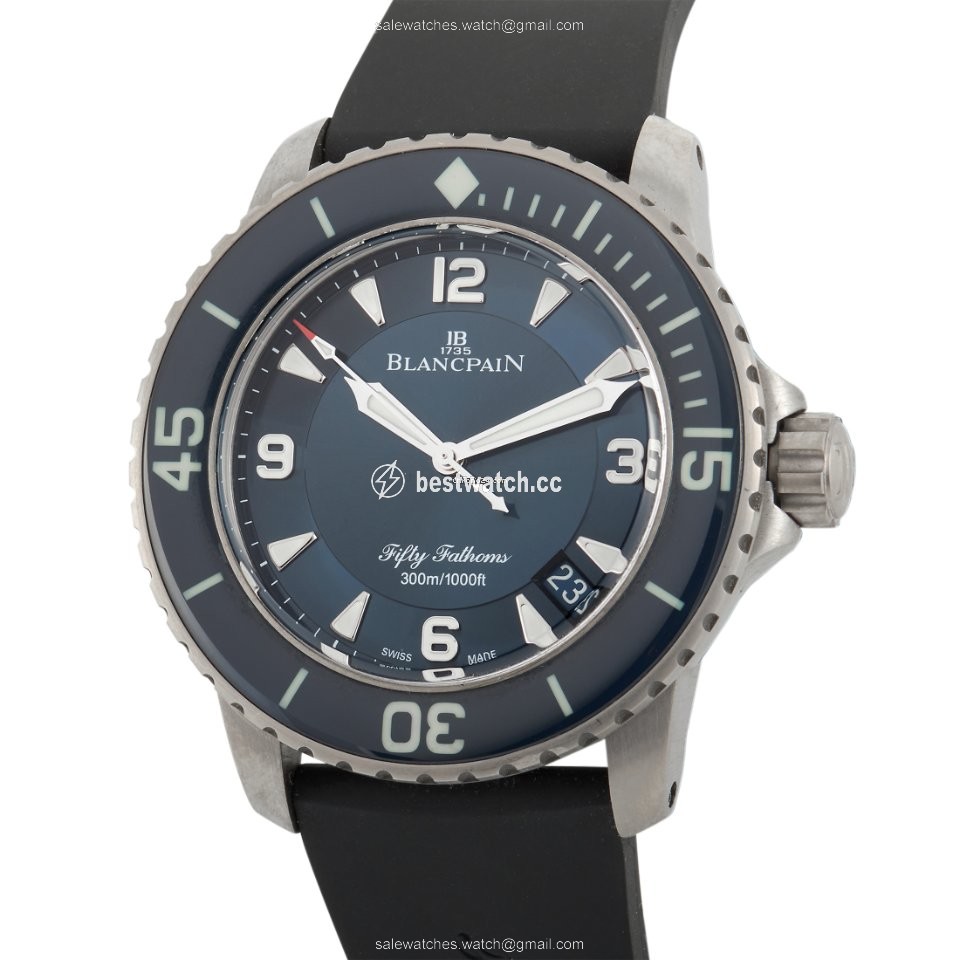 IMG_9085 Blancpain Fifty Fathoms Mens watch Unisex Automatic Titanium 5015-12B40-O52A Replica 2