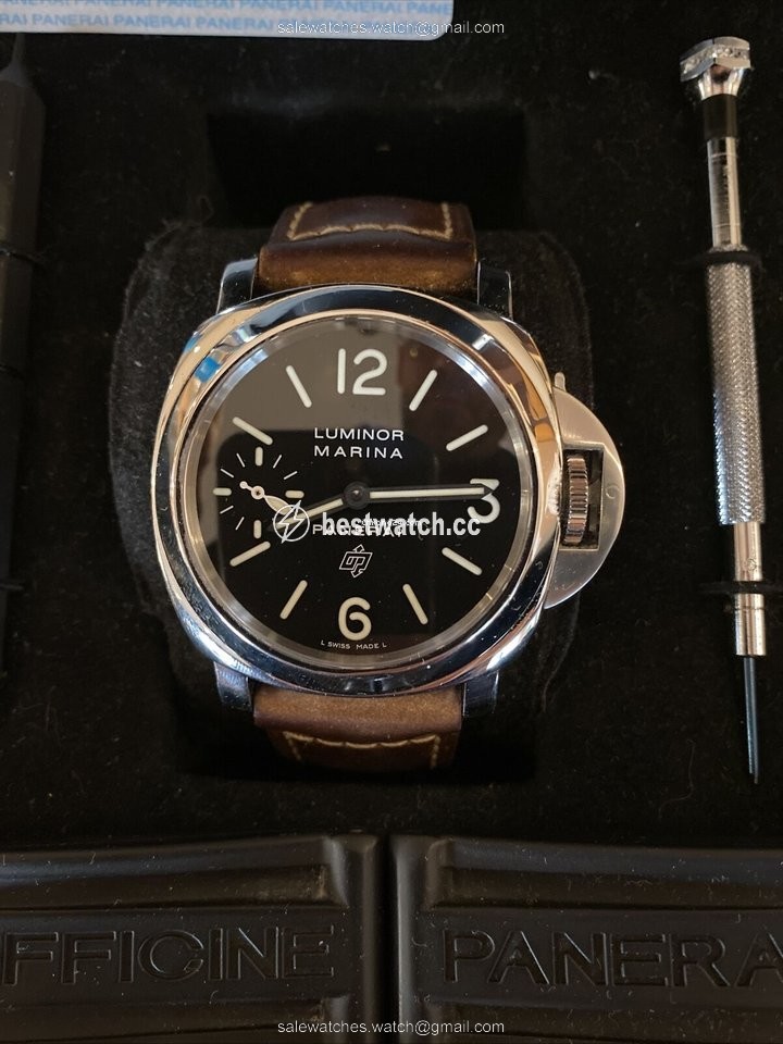 IMG_9085 Panerai Luminor Marina Mens watch Unisex Manual winding Steel PAM 00005 Replica 2