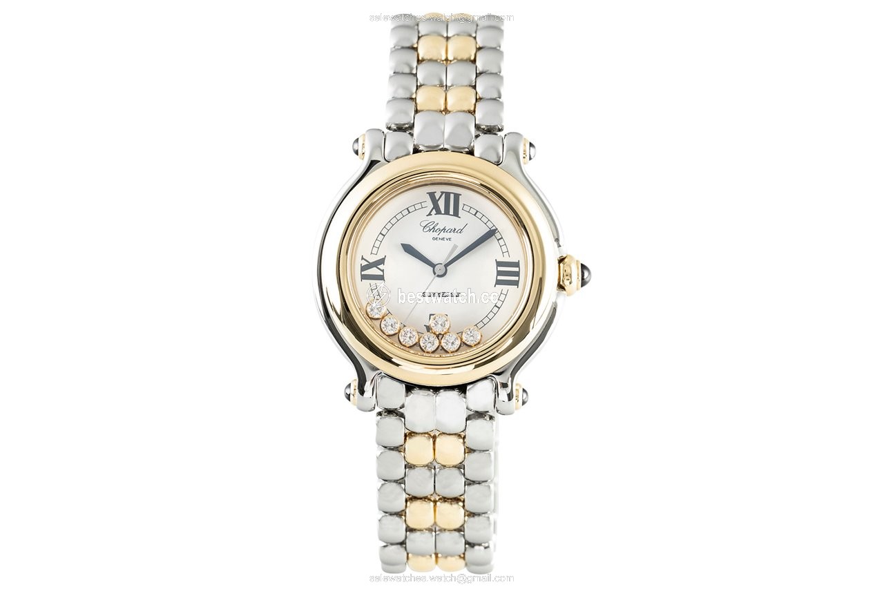 Chopard Happy Sport Womens watch Quartz Gold Steel 27 8249-23 Replica 2