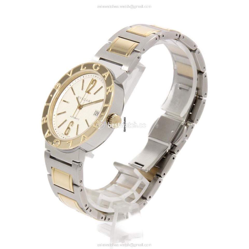 IMG_9085 Bulgari Bulgari Mens watch Unisex Automatic BB38SGAUTO BB38WSGD Replica 2