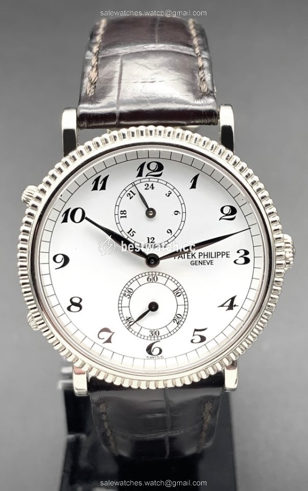 IMG_9085 Patek Philippe Travel Time Mens watch Unisex Manual winding White gold 5034G Replica 2