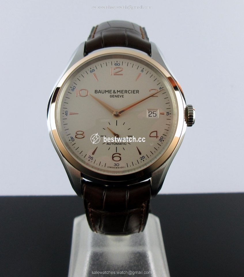 IMG_9085 Baume & Mercier Clifton Mens watch Unisex Automatic Gold Steel MOA10139 Replica 2