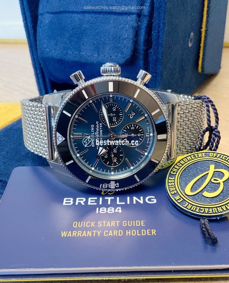 IMG_9085 Breitling Superocean Heritage Chronograph Mens watch Unisex Automatic Steel AB0162121C1A1 Replica 2