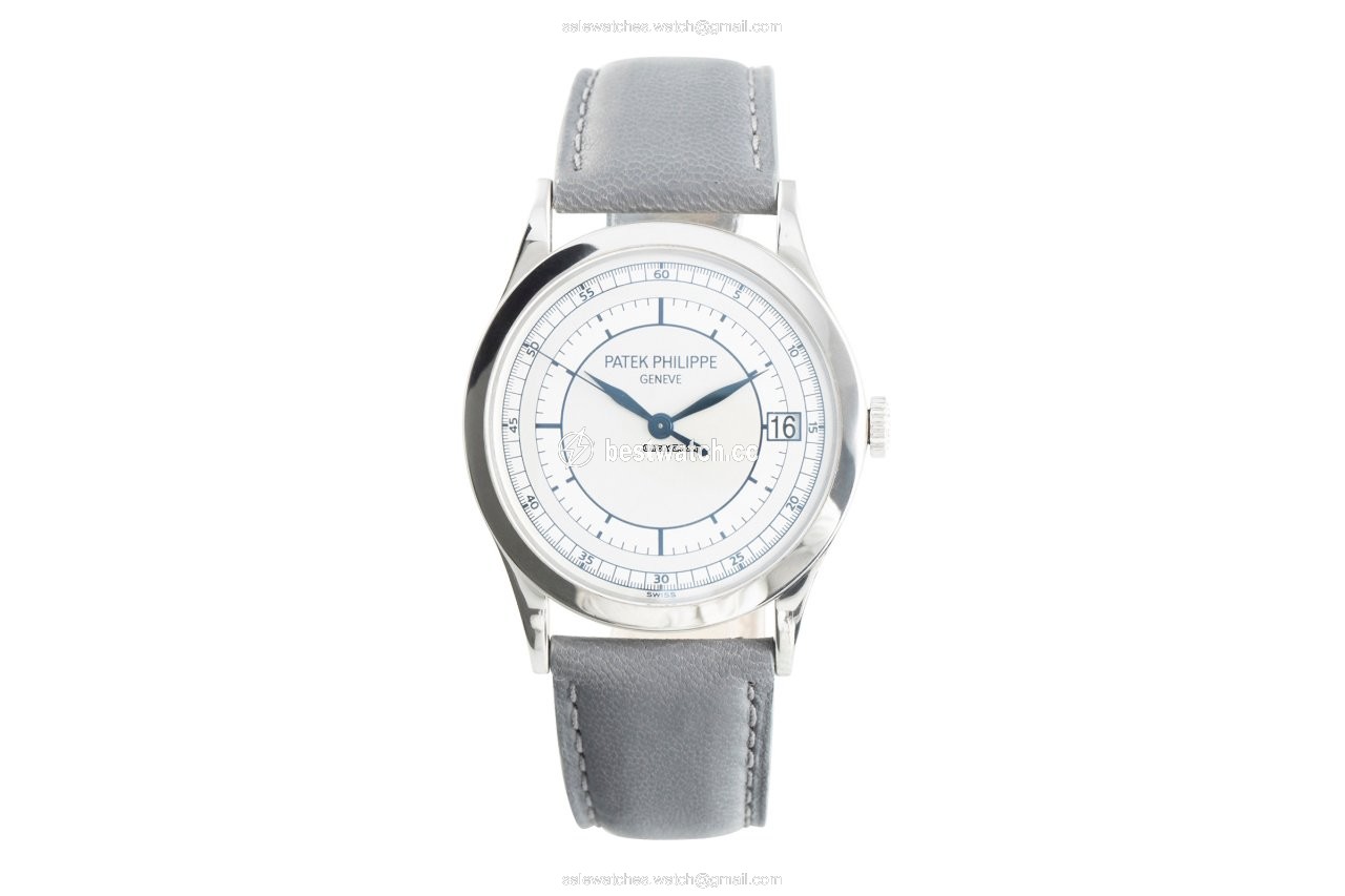 IMG_9085 Patek Philippe Calatrava Mens watch Unisex Automatic White gold 5296 Replica 2