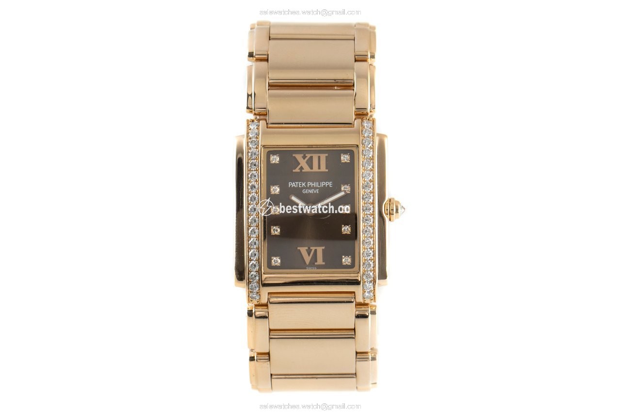 Patek Philippe Twenty~4 Womens watch Quartz Yellow gold 4910 11 Replica 2