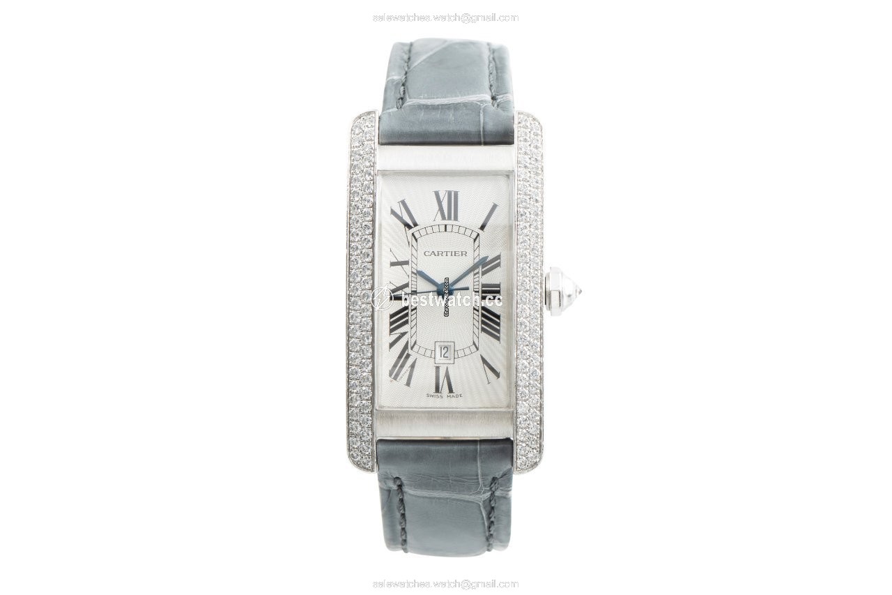 Cartier Tank Americaine Womens watch Automatic White gold 2490 Replica 2