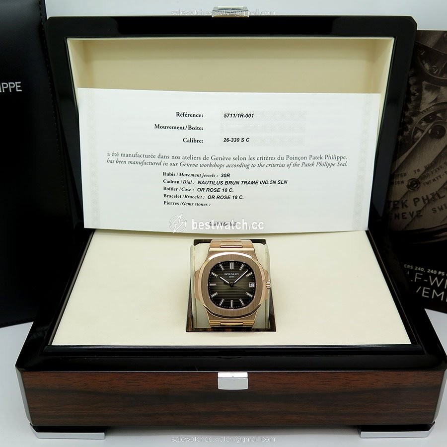 IMG_9085 Patek Philippe Nautilus Mens watch Unisex Automatic Rose gold 5711 1R Replica 2