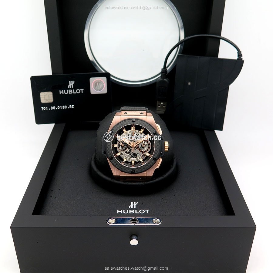 Hublot King Power Mens watch Unisex Automatic Rose gold 701.OO.0180.RX Replica 2