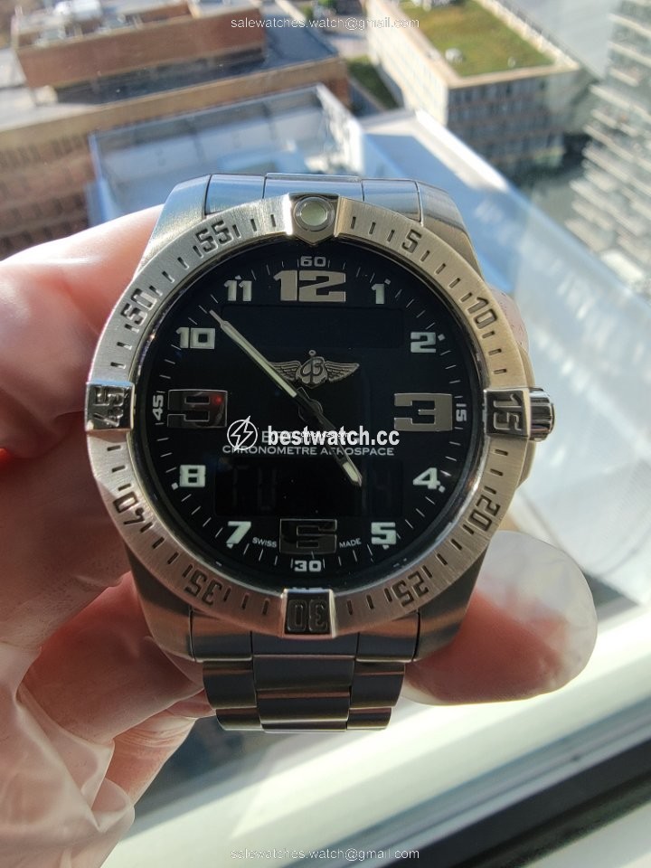 IMG_9085 Breitling Aerospace EVO Mens watch Unisex Quartz Titanium E7936310 BC27 Replica 2