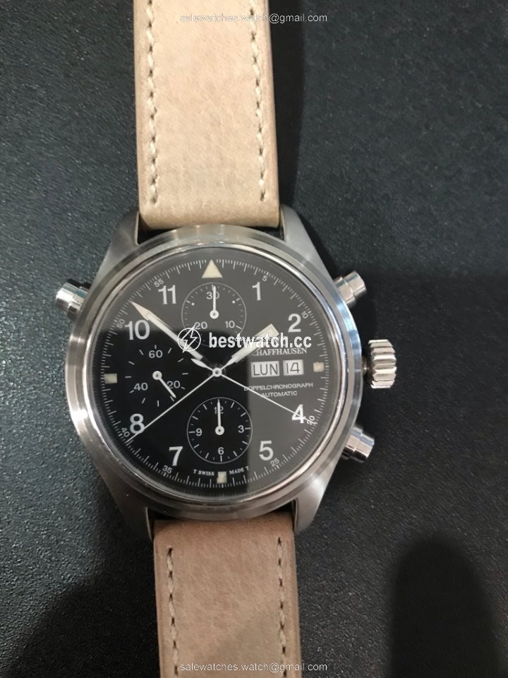 IMG_9085 IWC Pilot Double Chronograph Mens watch Unisex Automatic Steel IW371303 Replica 2