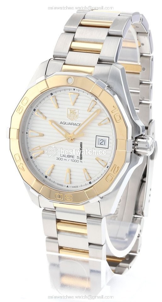 IMG_9085 TAG Heuer Aquaracer 300M Mens watch Unisex Automatic Gold Steel WAY2151.BD0912 Replica 2