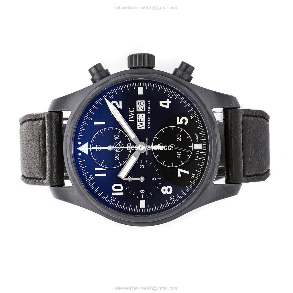 IMG_9085 IWC Pilot Chronograph Mens watch Unisex Automatic Ceramic IW3879-05 Replica 2