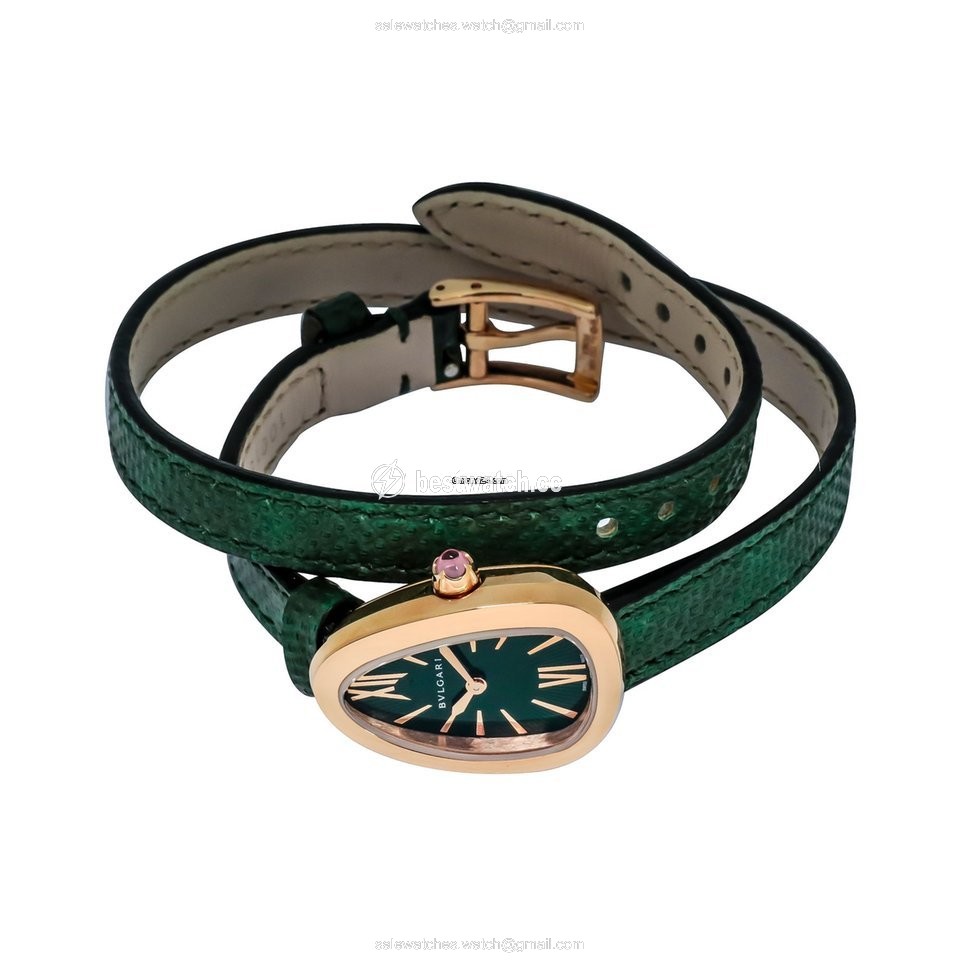 IMG_9085 Bulgari Serpenti Womens watch Quartz Rose gold SPP27C4PGL Replica 2