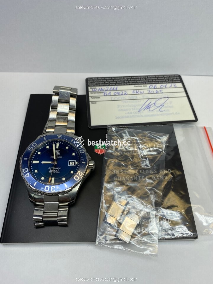 IMG_9085 TAG Heuer Aquaracer 300M Mens watch Unisex Automatic Steel WAN2111.BA0822 Replica 2
