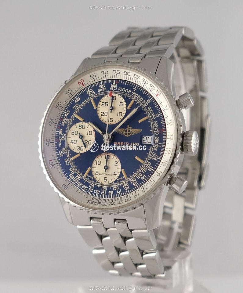 IMG_9085 Breitling Old Navitimer Mens watch Unisex Automatic Gold Steel A 13022 Replica 2