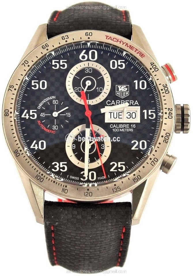 TAG Heuer Carrera Calibre 16 Automatic Titanium CV2A80.FC6256 Replica 2