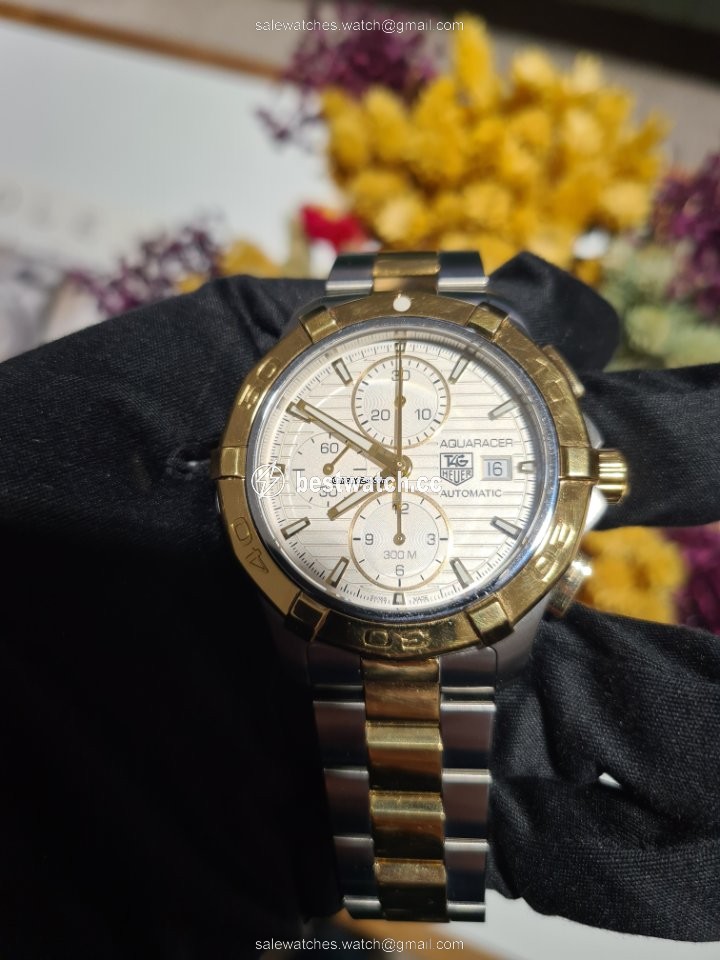 IMG_9085 TAG Heuer Aquaracer Mens watch Unisex Automatic Gold Steel CAP2120 Replica 2
