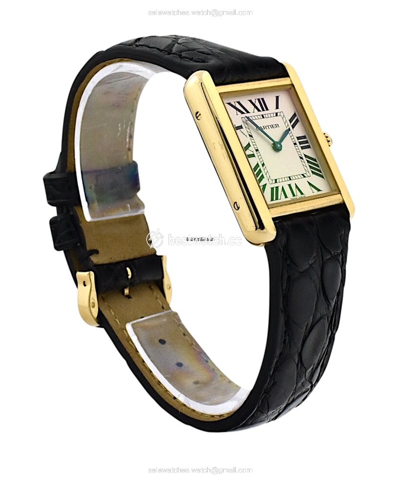 Cartier Tank Solo Womens watch Quartz Yellow gold 3168 Replica 2