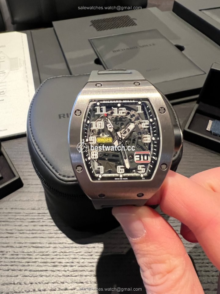 Richard Mille RM 029 Mens watch Unisex Automatic Titanium RM029 Replica 2