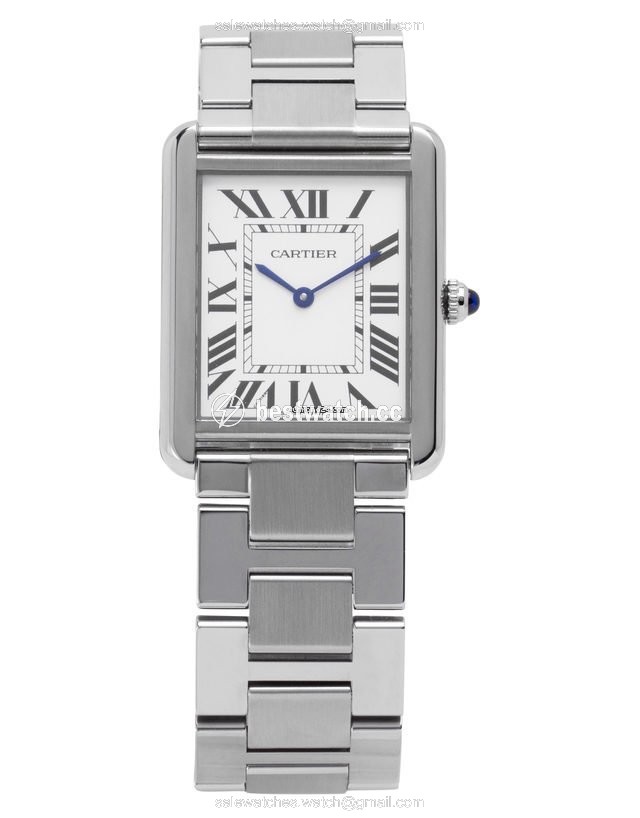 IMG_9085 Cartier Tank Solo Mens watch Unisex Quartz Steel W5200014 3169 Replica 2