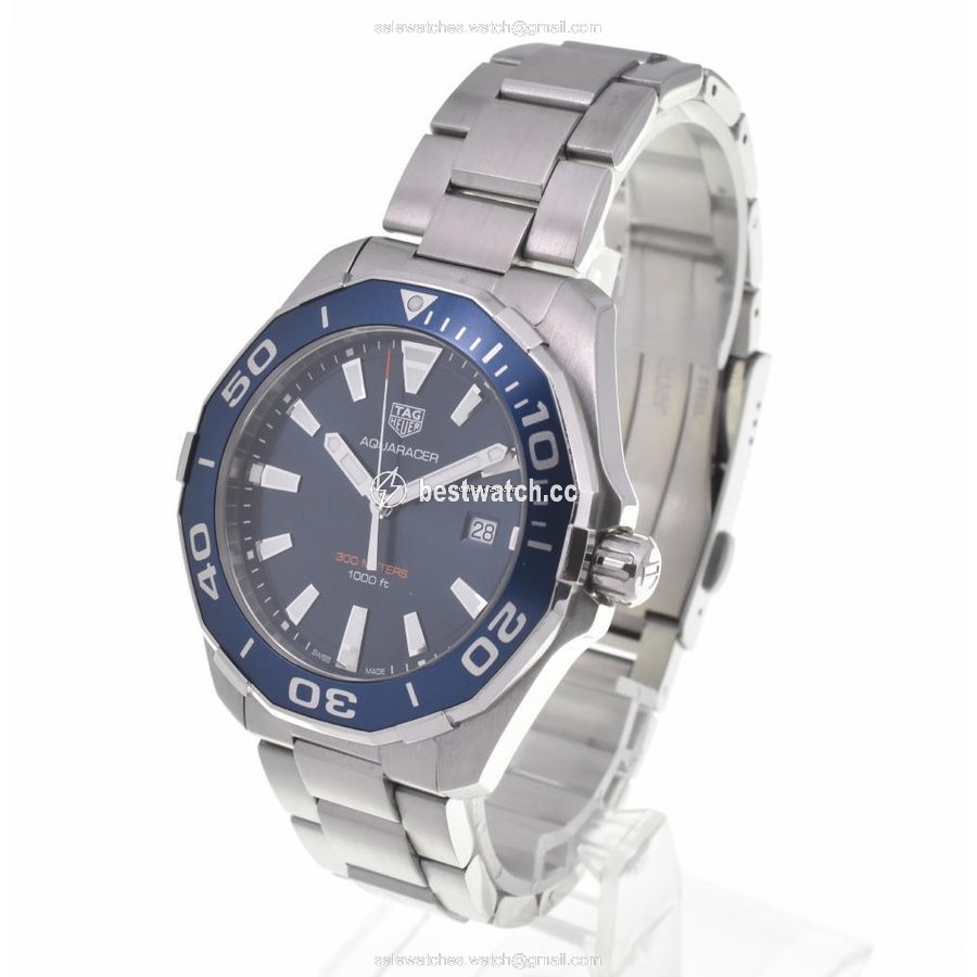 IMG_9085 TAG Heuer Aquaracer Mens watch Unisex Quartz Steel WAY101C.BAO746 Replica 2