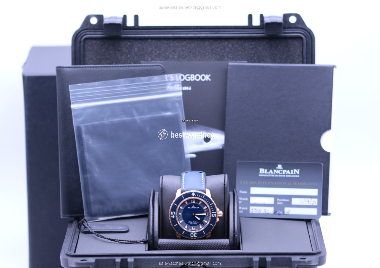 Blancpain Fifty Fathoms Mens watch Unisex Automatic Rose gold 5015-3603C-63B Replica 2